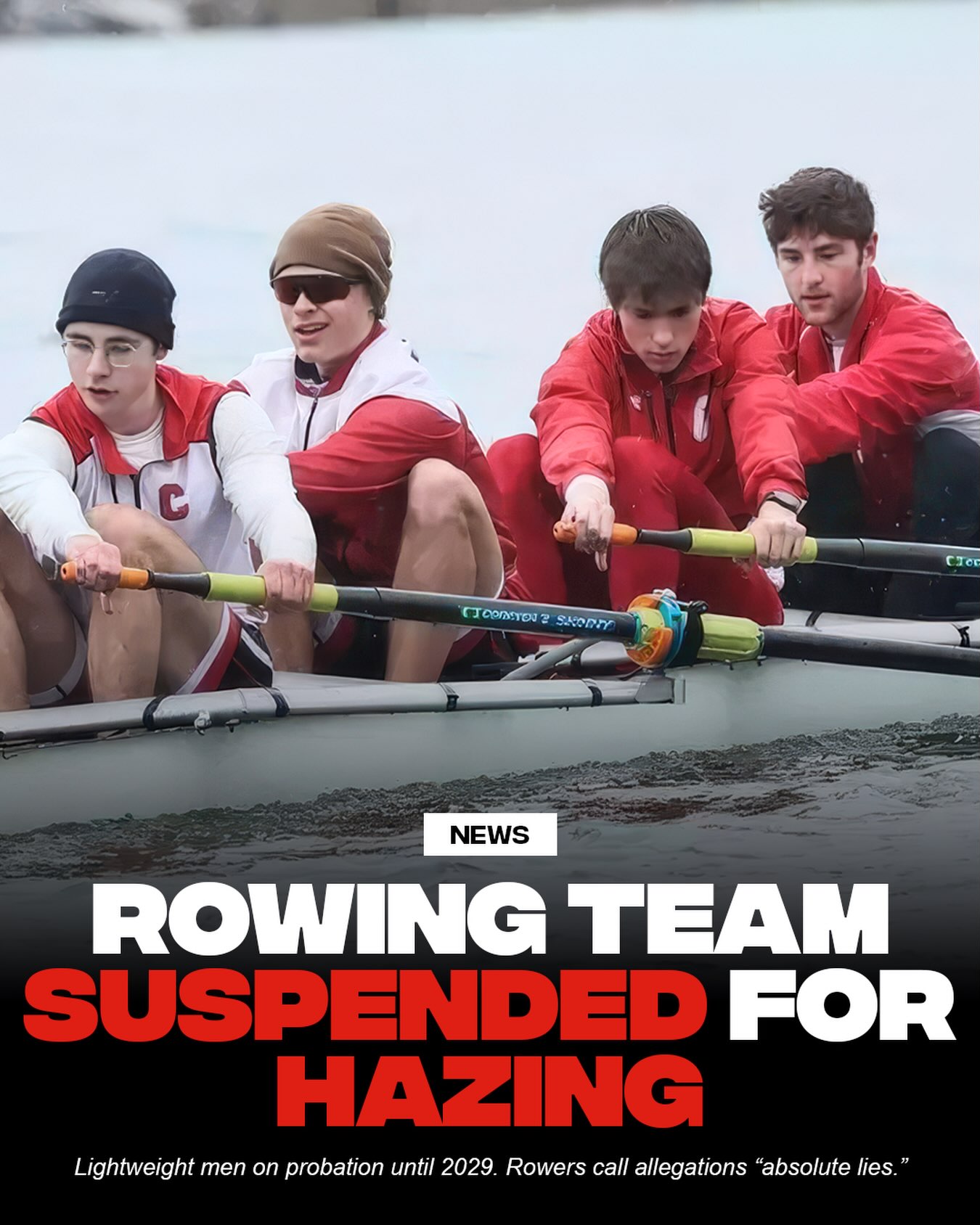 Cornell Athletics has placed the men’s lightweight rowing team on a three-year p