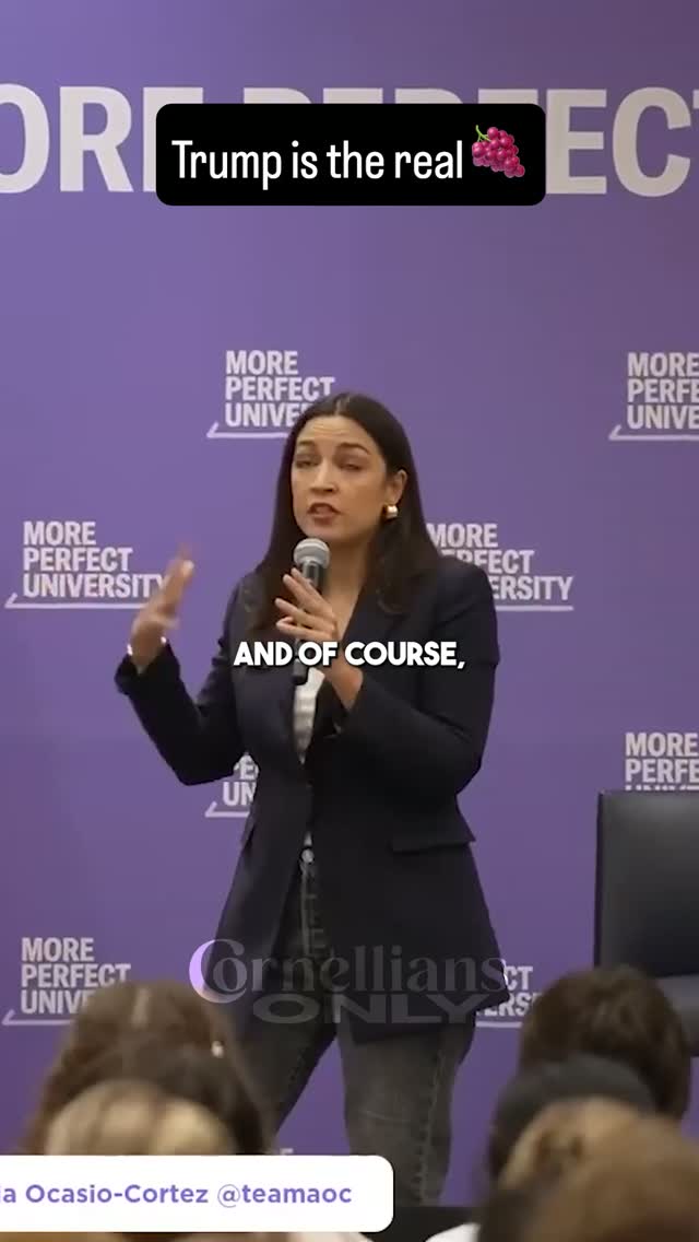 “Donald Trump would resign if they wanted to go after the rapists.”

AOC made th