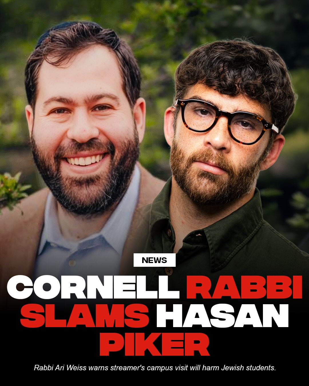 Popular political commentator and streamer Hasan Piker is speaking at Cornell, d