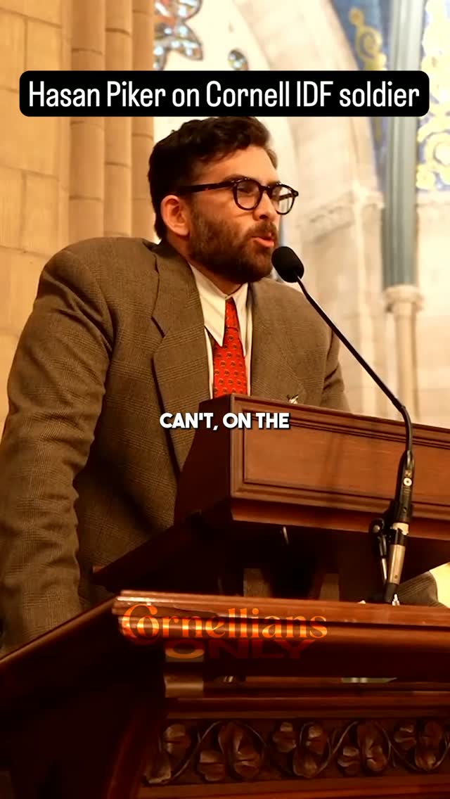 Hasan Piker called out Cornellians for Israel during his speech at Cornell.

Pik