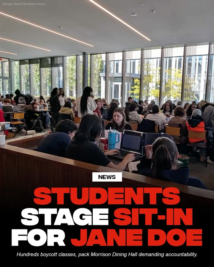 Hundreds of Cornellians took over Toni Morrison Dining Hall on Wednesday for a s